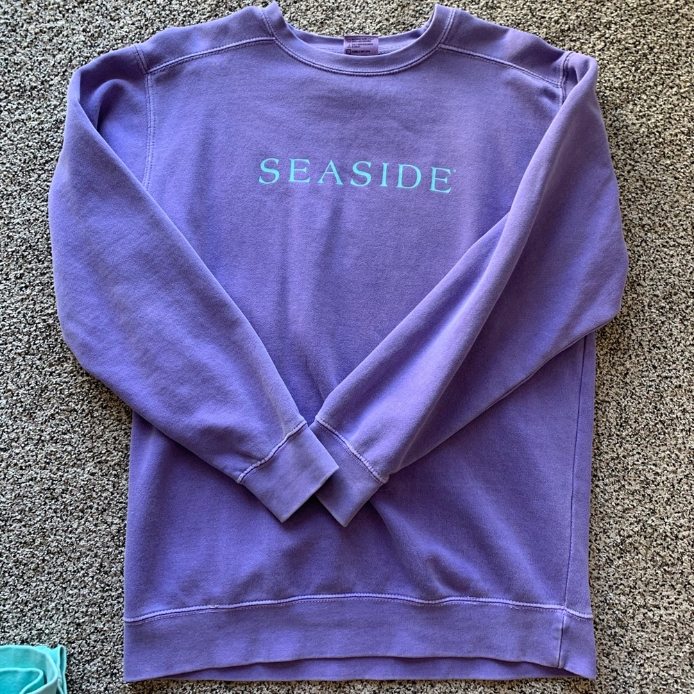 purple comfort colors sweatshirt (s)